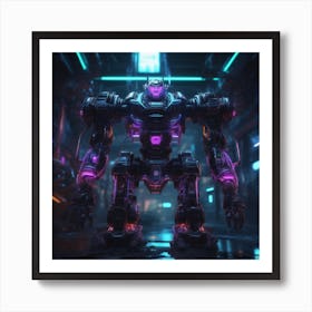 Robot In The City 115 Art Print