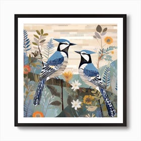 Bird In Nature Blue Jay 1 Art Print