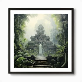 Temple In The Jungle 14 Art Print