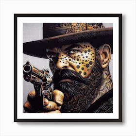 Texas Cowboy Art Print