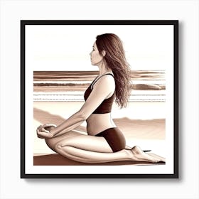 Yoga Pose 7 Art Print