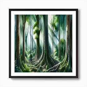 Forest Metal Print Art Print