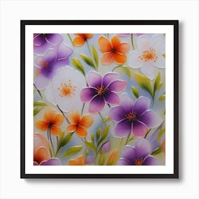 Flower Painting 1 Art Print