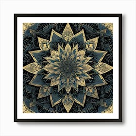 Intricate Geometric Pattern, Tarot Card Art Print