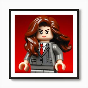 Lego Woman In Business Suit Art Print