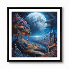 Full Moon Art Print