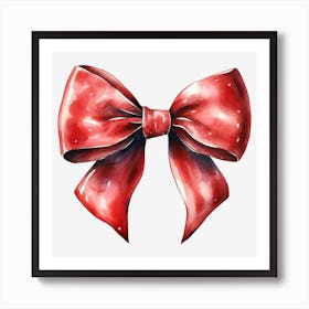 Red Bow 9 Art Print