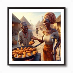 Nigerian Food Art Print