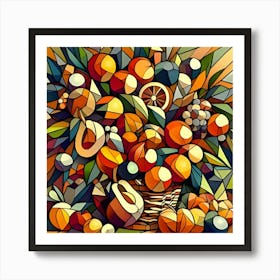 Fruit In A Basket Art Print