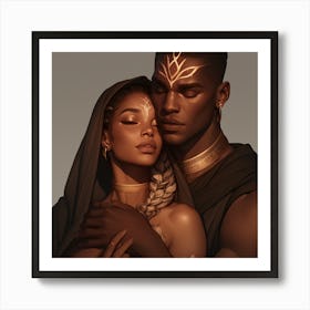 Egyptian Couple Art Print