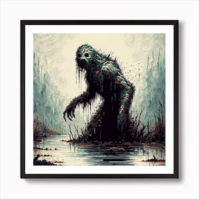 Monster In The Swamp Art Print