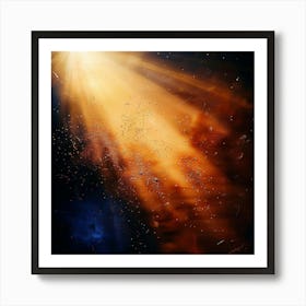 Abstract Light Rays Art Print