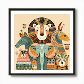 African Animals Art Print