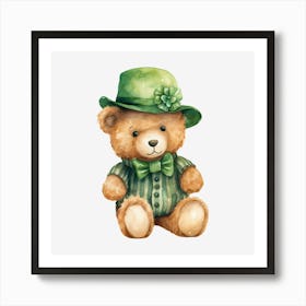 St Patrick'S Day Teddy Bear 5 Art Print