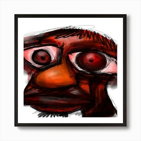 Red Eyed Man - sadge Art Print