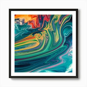 Abstract - Abstract Stock Videos & Royalty-Free Footage 5 Art Print