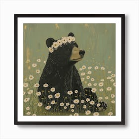 Bear Fairycore Painting 1 Art Print