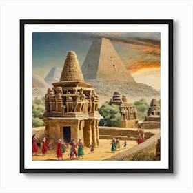 Firefly The Role Of Events And Celebrations In The Indus Valley Civilization Is Inferred From Archae Art Print