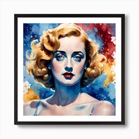 Hollywood Legend Betty Davis Art Print