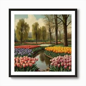 Tulip Garden 1 Art Print