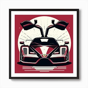 Enzo Ferrari Art Print