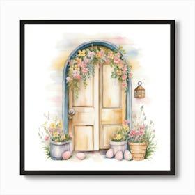 Easter Door 1 Art Print