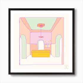 Home Decor Pastels Illustration Art Print