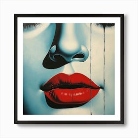 Woman'S Face Art Print