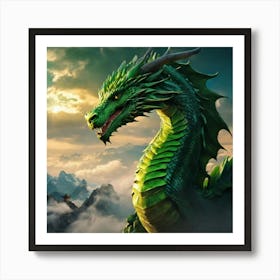 Dragon In The Sky 3 Art Print