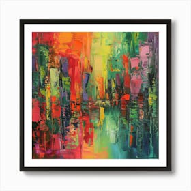 Abstract Cityscape 10 Art Print