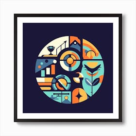 Business Concept Vector Illustration Art Print