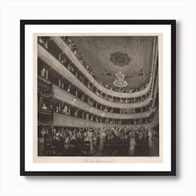 Auditorium In The Old Burgtheater, Gustav Klimt Art Print