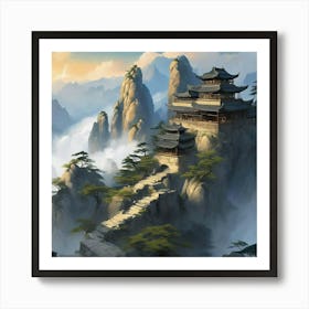 Chinese Temple Art Print