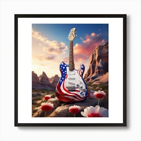 Red, White, and Blues 9 Art Print