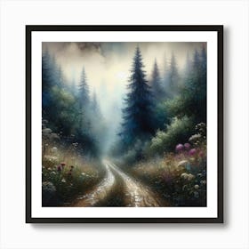 Road To The Forest Art Print