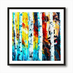 Woodlands - Birch Trees Art Print