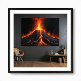 Lava Eruption 5 Art Print