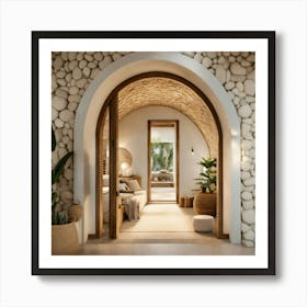 Archway To A Bedroom Art Print