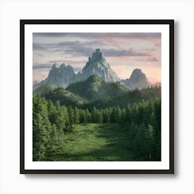 Mountain Landscape Art Print