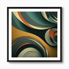 Flowing Stone Tri Tone_#8 Art Print