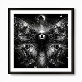 Dark Butterfly 3 Art Print