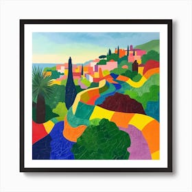 Abstract Park Collection Parc Guell Barcelona Spain Art Print