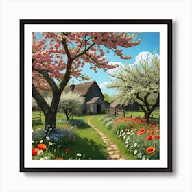 Spring Day In The Country Art Print