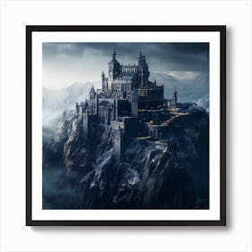 Castle On Top Of A Mountain Art Print