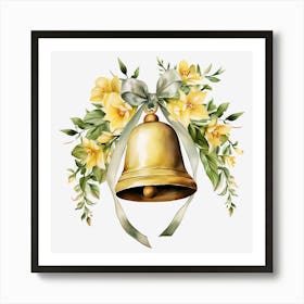 Bell With Flowers 2 Art Print
