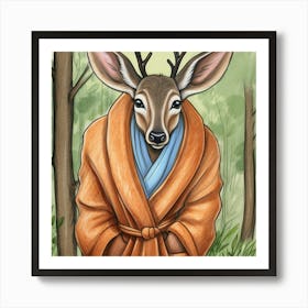 Deer In Robe 5 Affiche