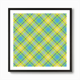 Plaid Fabric 83 Art Print