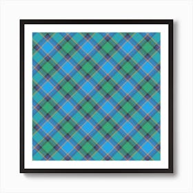 Plaid Fabric 3 Art Print