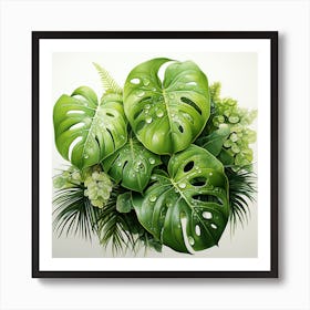 Tropical Leaves Art Print