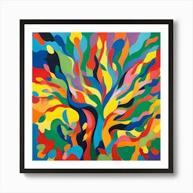Explosion Of Colors Art Print